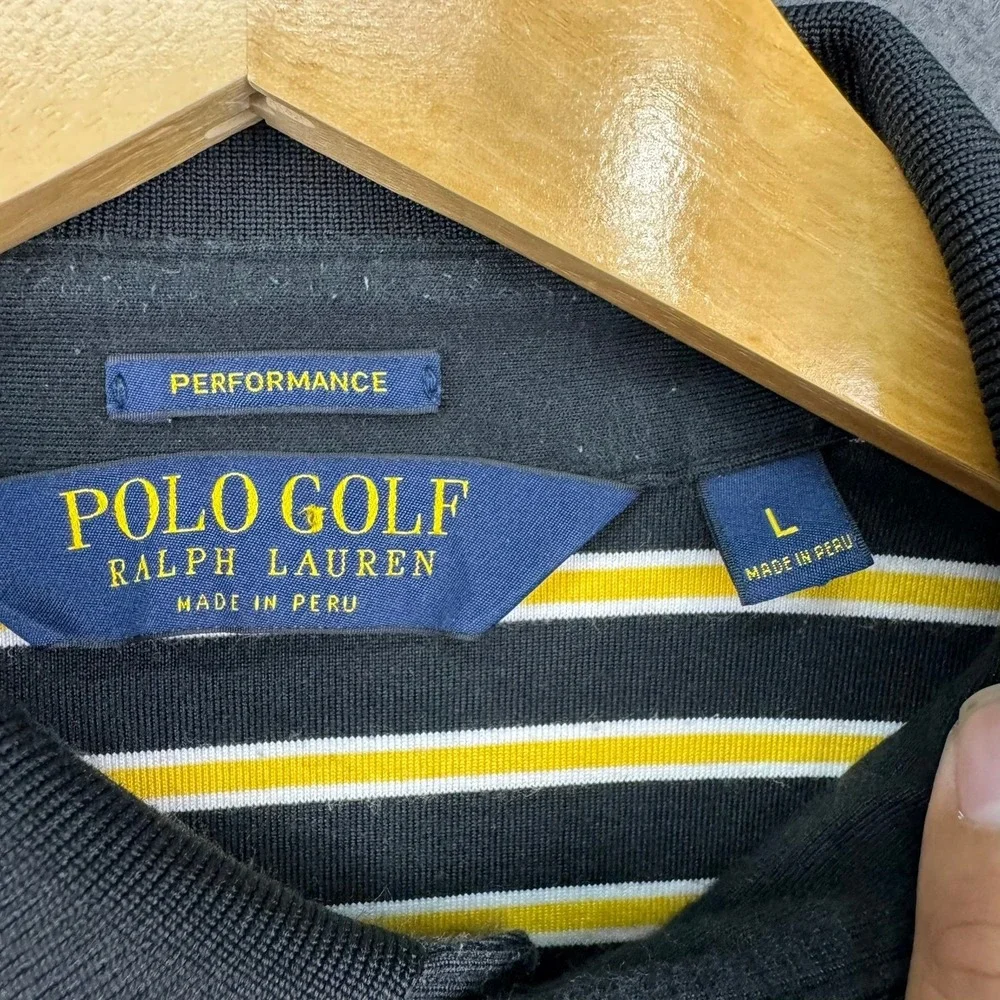 Polo Golf Ralph Lauren Shirt‎ Mens Large Striped U.S. Open Oakmont 2010 Golf